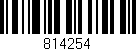 Código de barras (EAN, GTIN, SKU, ISBN): '814254'