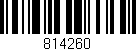 Código de barras (EAN, GTIN, SKU, ISBN): '814260'