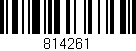 Código de barras (EAN, GTIN, SKU, ISBN): '814261'