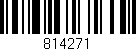 Código de barras (EAN, GTIN, SKU, ISBN): '814271'