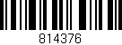 Código de barras (EAN, GTIN, SKU, ISBN): '814376'