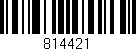 Código de barras (EAN, GTIN, SKU, ISBN): '814421'