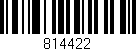Código de barras (EAN, GTIN, SKU, ISBN): '814422'