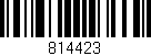 Código de barras (EAN, GTIN, SKU, ISBN): '814423'