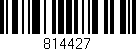 Código de barras (EAN, GTIN, SKU, ISBN): '814427'