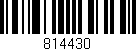 Código de barras (EAN, GTIN, SKU, ISBN): '814430'