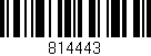 Código de barras (EAN, GTIN, SKU, ISBN): '814443'