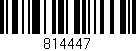 Código de barras (EAN, GTIN, SKU, ISBN): '814447'