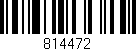 Código de barras (EAN, GTIN, SKU, ISBN): '814472'