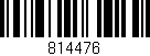Código de barras (EAN, GTIN, SKU, ISBN): '814476'