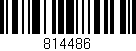 Código de barras (EAN, GTIN, SKU, ISBN): '814486'