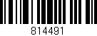 Código de barras (EAN, GTIN, SKU, ISBN): '814491'