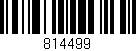 Código de barras (EAN, GTIN, SKU, ISBN): '814499'