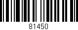 Código de barras (EAN, GTIN, SKU, ISBN): '81450'