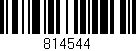 Código de barras (EAN, GTIN, SKU, ISBN): '814544'