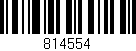 Código de barras (EAN, GTIN, SKU, ISBN): '814554'