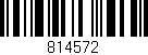 Código de barras (EAN, GTIN, SKU, ISBN): '814572'