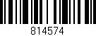 Código de barras (EAN, GTIN, SKU, ISBN): '814574'