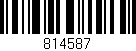 Código de barras (EAN, GTIN, SKU, ISBN): '814587'