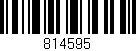 Código de barras (EAN, GTIN, SKU, ISBN): '814595'