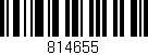 Código de barras (EAN, GTIN, SKU, ISBN): '814655'