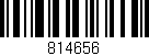 Código de barras (EAN, GTIN, SKU, ISBN): '814656'