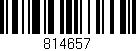 Código de barras (EAN, GTIN, SKU, ISBN): '814657'