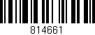 Código de barras (EAN, GTIN, SKU, ISBN): '814661'