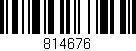 Código de barras (EAN, GTIN, SKU, ISBN): '814676'