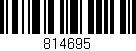 Código de barras (EAN, GTIN, SKU, ISBN): '814695'