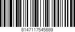 Código de barras (EAN, GTIN, SKU, ISBN): '8147117545689'