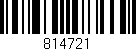 Código de barras (EAN, GTIN, SKU, ISBN): '814721'