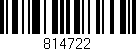 Código de barras (EAN, GTIN, SKU, ISBN): '814722'