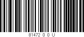 Código de barras (EAN, GTIN, SKU, ISBN): '81472_0_0_U'