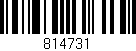 Código de barras (EAN, GTIN, SKU, ISBN): '814731'