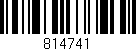 Código de barras (EAN, GTIN, SKU, ISBN): '814741'