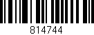 Código de barras (EAN, GTIN, SKU, ISBN): '814744'