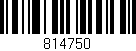 Código de barras (EAN, GTIN, SKU, ISBN): '814750'