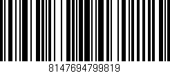 Código de barras (EAN, GTIN, SKU, ISBN): '8147694799819'