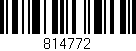 Código de barras (EAN, GTIN, SKU, ISBN): '814772'