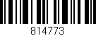 Código de barras (EAN, GTIN, SKU, ISBN): '814773'