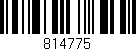Código de barras (EAN, GTIN, SKU, ISBN): '814775'