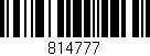 Código de barras (EAN, GTIN, SKU, ISBN): '814777'