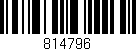 Código de barras (EAN, GTIN, SKU, ISBN): '814796'