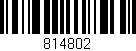 Código de barras (EAN, GTIN, SKU, ISBN): '814802'