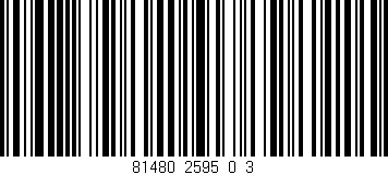 Código de barras (EAN, GTIN, SKU, ISBN): '81480_2595_0_3'