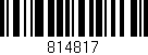Código de barras (EAN, GTIN, SKU, ISBN): '814817'
