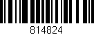 Código de barras (EAN, GTIN, SKU, ISBN): '814824'