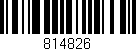 Código de barras (EAN, GTIN, SKU, ISBN): '814826'