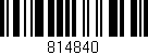 Código de barras (EAN, GTIN, SKU, ISBN): '814840'